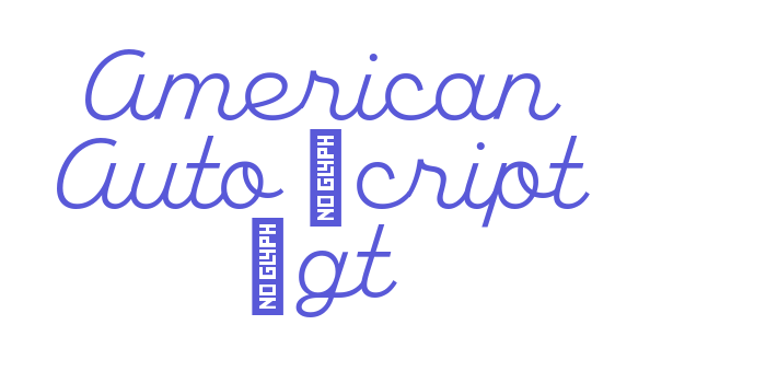 American Auto Script Lgt Font Download