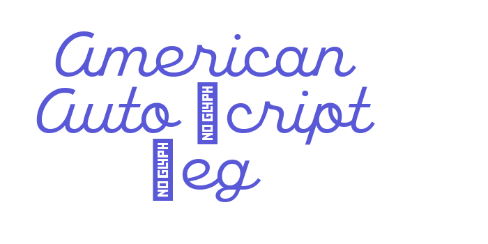 American Auto Script Reg Font Download