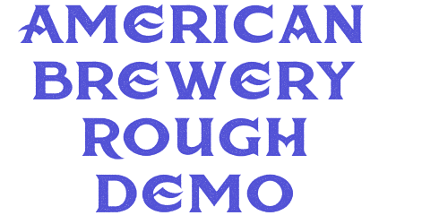 American Brewery Rough Demo-font-download