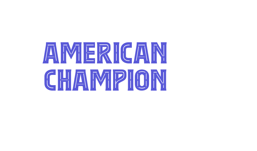 American Champion Font Download