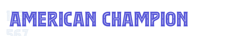 American Champion font