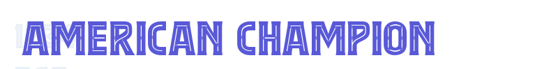 American Champion font