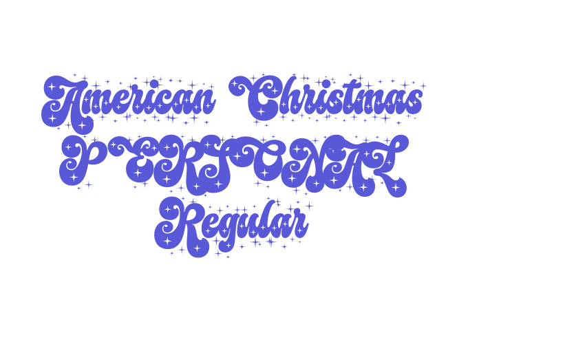 American Christmas PERSONAL Regular Font