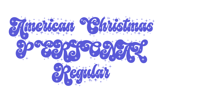 American Christmas PERSONAL Regular Font Download