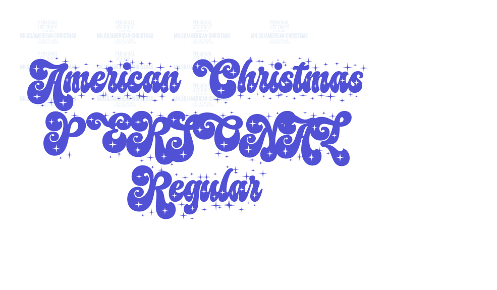 American Christmas PERSONAL Regular-font-download