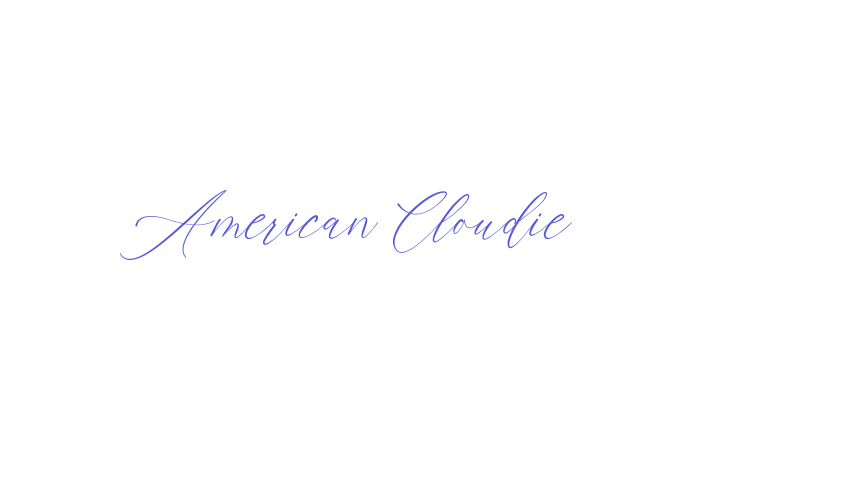 American Cloudie Font