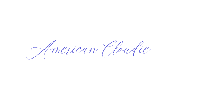 American Cloudie Font Download