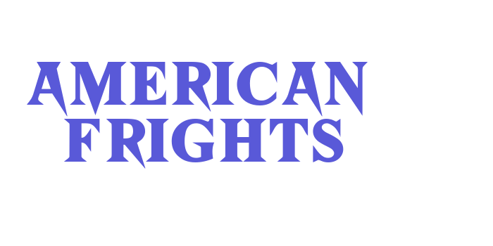 American Frights Font Download