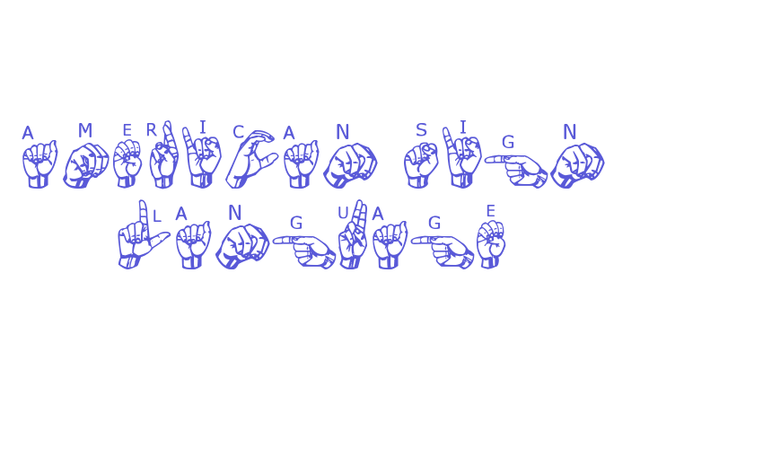 American Sign Language Font Download