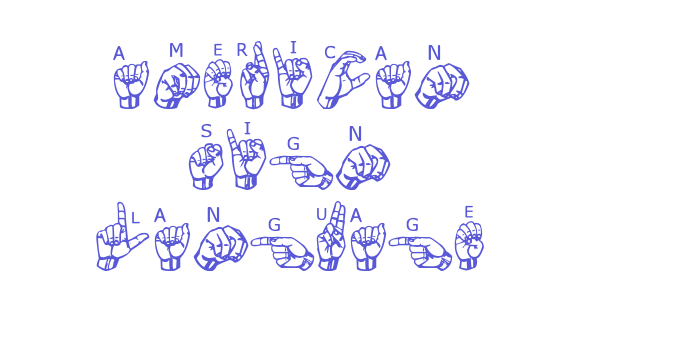 American Sign Language Font Download