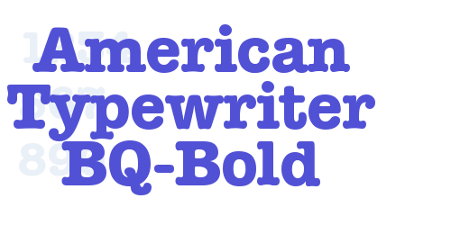 American Typewriter BQ-Bold-font-download