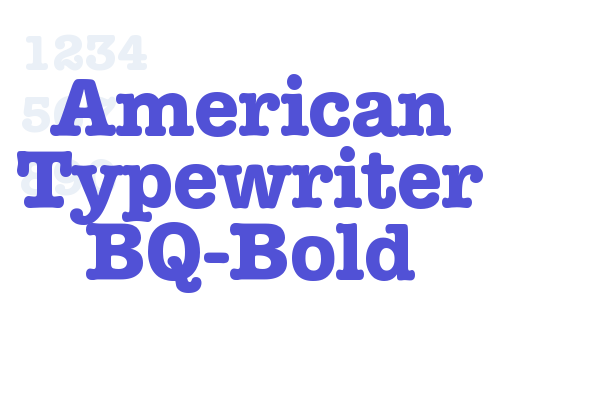 American Typewriter BQ-Bold