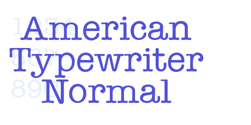 American Typewriter Normal-font-download