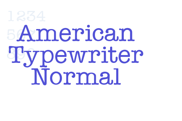 American Typewriter Normal