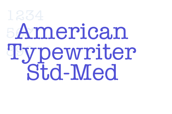American Typewriter Std-Med