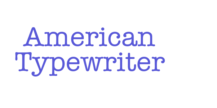 American Typewriter Font Download