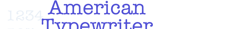 American Typewriter-font
