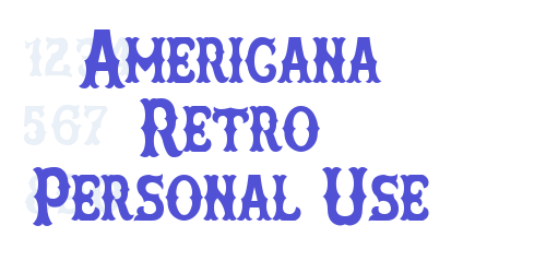Americana Retro Personal Use-font-download