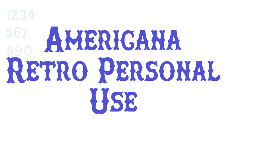 Americana Retro Personal Use-font-download