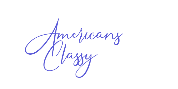 Americans Classy Font Download