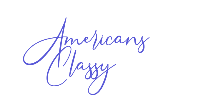 Americans Classy Font