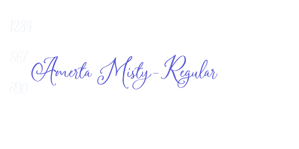 Amerta Misty-Regular font free