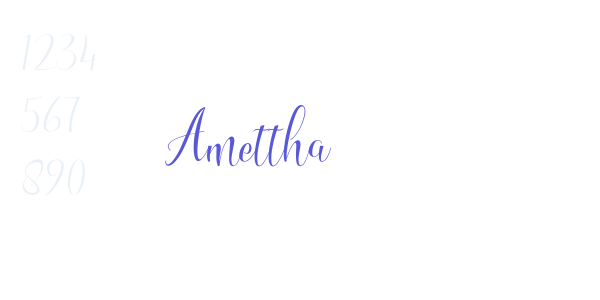 Amettha font free