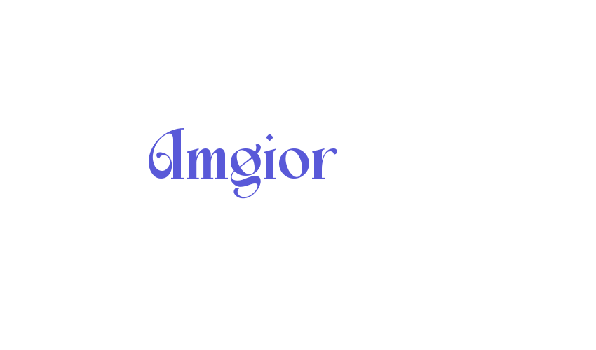 Amgior Font