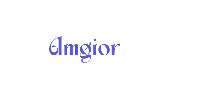 Amgior Font Download