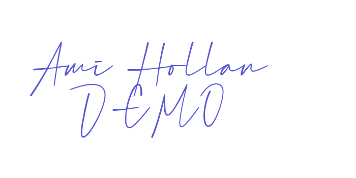 Ami Hollan DEMO Font Download