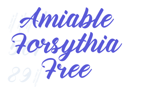 Amiable Forsythia Free Font Download