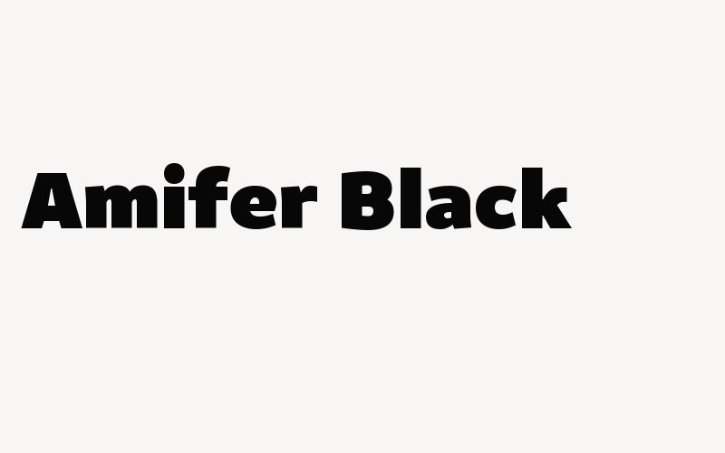 Amifer Black Font