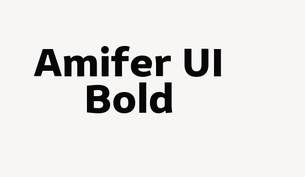 Amifer UI Bold Font