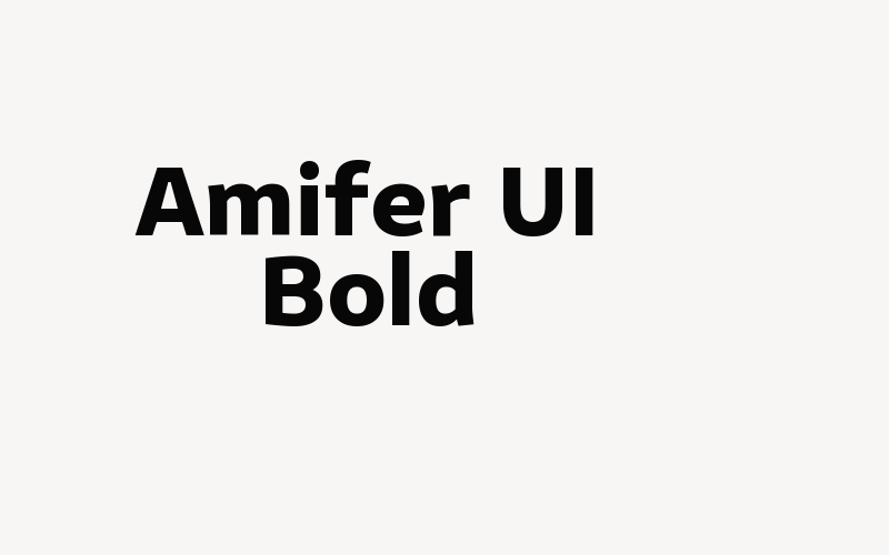 Amifer UI Bold Font