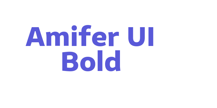 Amifer UI Bold Font Download