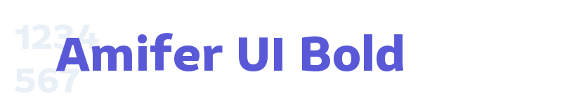 Amifer UI Bold-related font