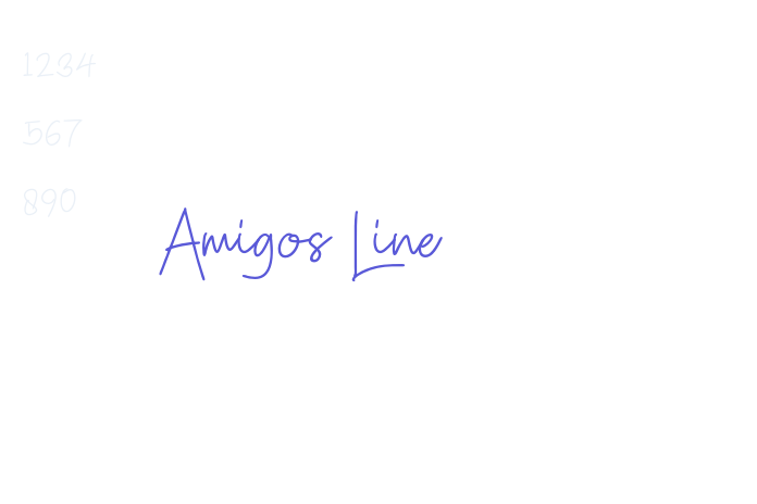 Amigos Line font free