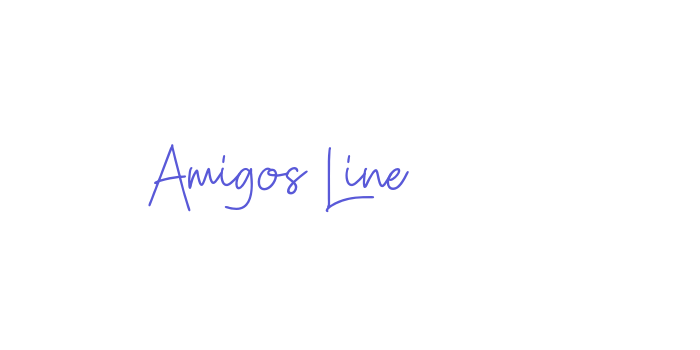 Amigos Line Font Download