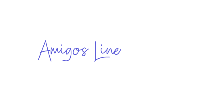 Amigos Line Font