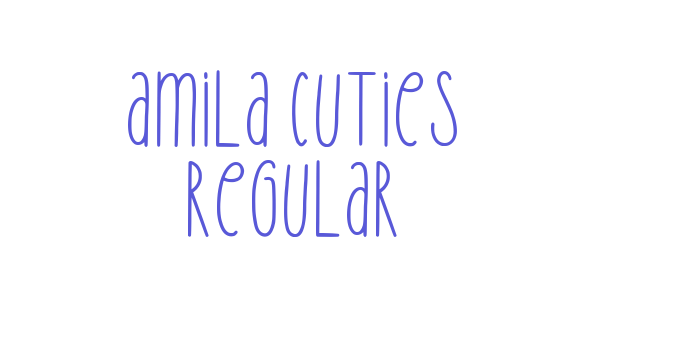 Amila Cuties Regular Font