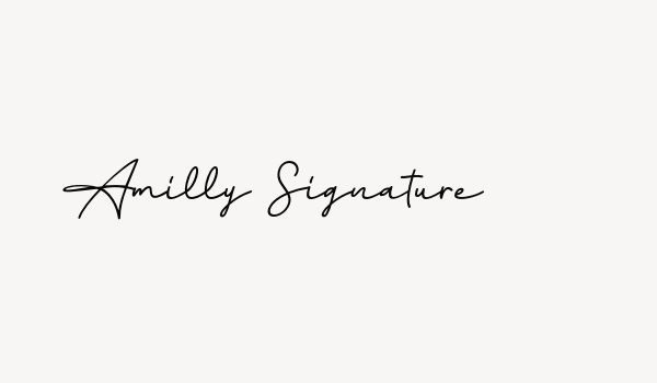 Amilly Signature Font