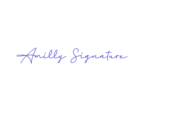 Amilly Signature Font