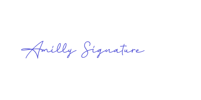 Amilly Signature Font Download