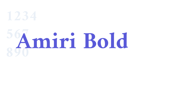 Amiri Bold font free