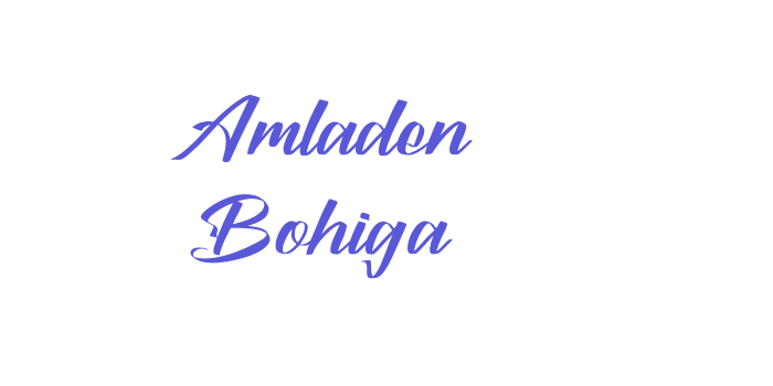 Amladen Bohiga Font