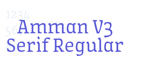 Amman V3 Serif Regular font free