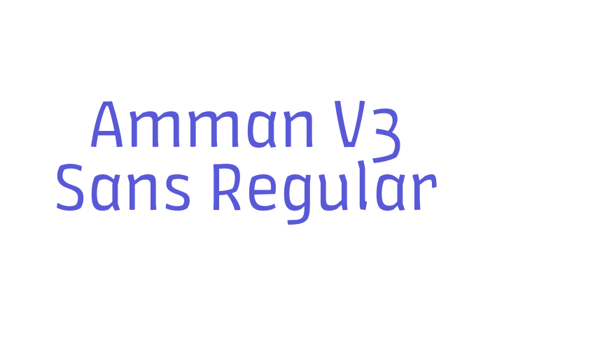 Amman V3 Sans Regular Font