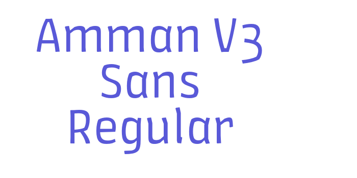 Amman V3 Sans Regular Font