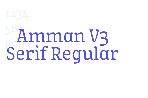 Amman V3 Serif Regular Font Download