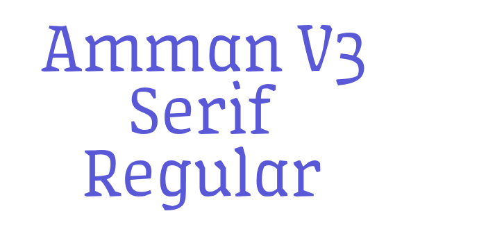 Amman V3 Serif Regular Font